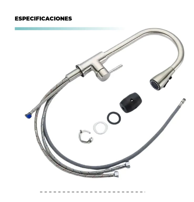 Grifería Redonda Extraíble